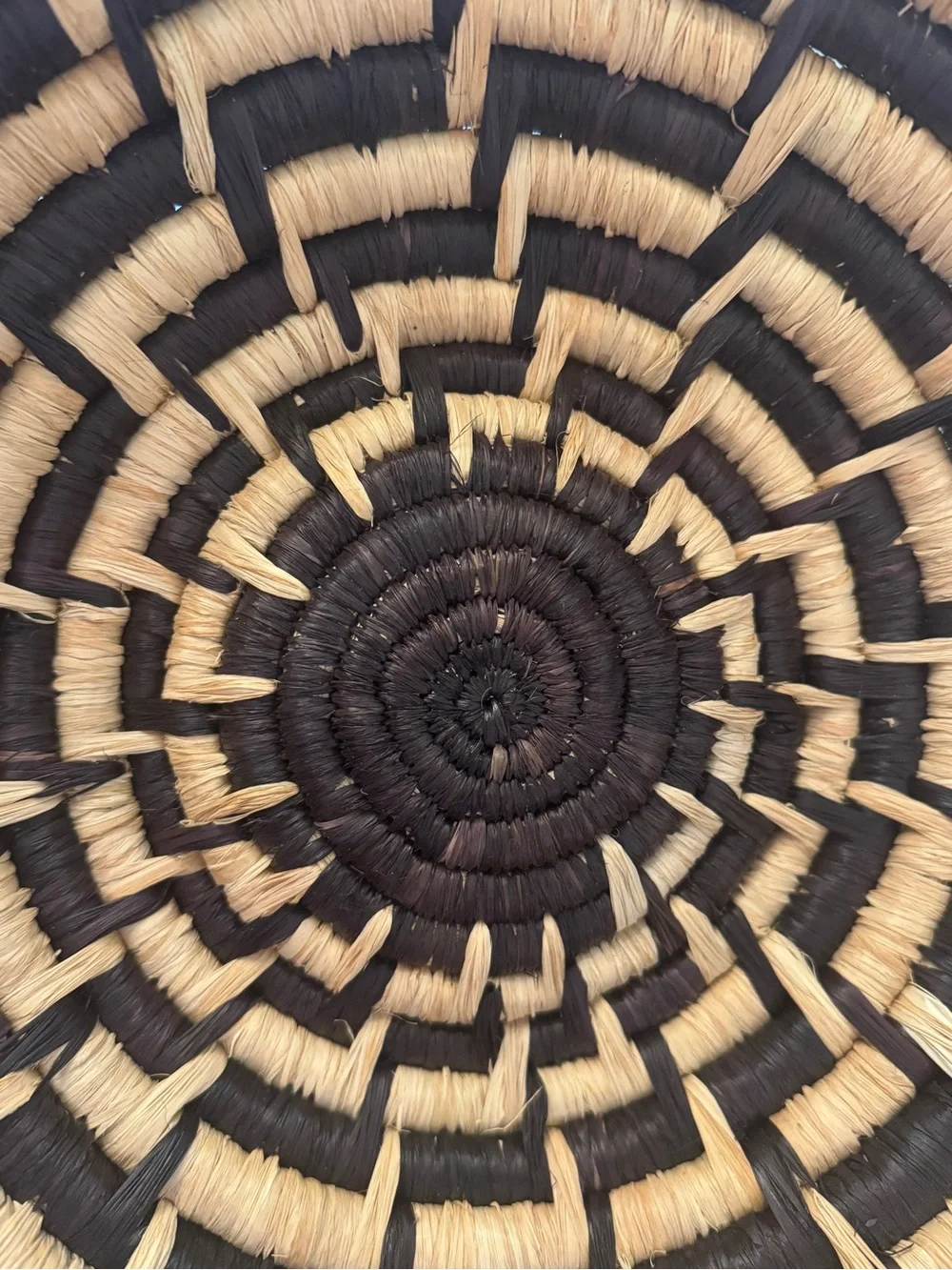 Handwoven Native American Coil Basket